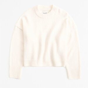 Abercrombie & Fitch Ivory Crewneck Sweater